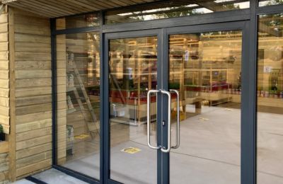 Garden Centre Supply & Fit of Aluminium Commercial Doors